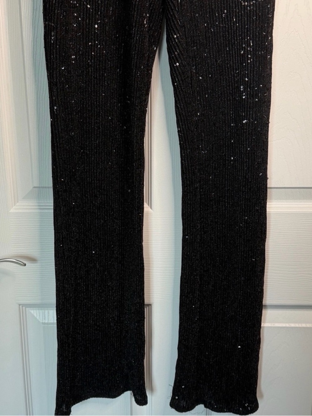 🆕 WILD FABLE Black Sequin Jumpsuit NWT Size XS Strapless - Picture 6 of 16